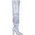 Marcell von Berlin Women S Glitter Overknees Silver