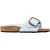 Birkenstock Blauwe Kunstlederen Platte Sandalen