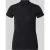 Marc Cain slim fit T-shirt met hoogsluitende polokraag