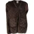 Totême gewatteerd oversized vest in bruin corduroy