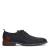 Van Lier leren veterschoenen donkerblauw