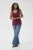 Jersey top KComia Tight fit wine