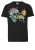 LOGOSHIRT Shirt ‘Rick & Morty – Eyeball Skull’  lichtblauw / geel / mintgroen / zwart