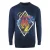 Cavalli Class Diamond Tiger Design marineblauw sweatshirt