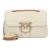 PINKO Schoudertas ‘Love’  lichtbeige / goud
