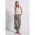 Street One Dames Wide Legs broek met leoprint in Beige