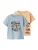 NAME IT Shirt ‘NMMVAGNO’  navy / lichtblauw / lichtgeel / abrikoos