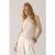 Summum Woman Halter Top Fancy Cotton Ajour Knit Ivory