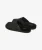 Suède Mule Pantoffels Zwart