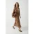 TRENDYOLMİLLA Dames Beige Etnisch patroon Maxi Driekwart mouw Recht Jurken
