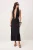 TRENDYOLMİLLA Dames Zwart Effen Maxi Mouwloos Strandkleding Bodycon Strandjurken