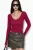 V-hals Lange Mouw Aangesloten Blouse