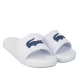 Boy’s Lacoste Children L.30 Slide Sandals in White blue