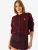 Bianco Lucci Gebreid vest  lichtbeige / bourgogne / wit