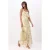 Mouwloze maxi-jurk met bloemenprint voor dames in A-lijn model