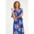 Smashed Lemon rayon midi jurk – blauw