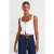 Mouwloze Vierkante Halter Crop Top