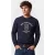 GANT Graphic Crew Neck Evening Blue