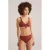 WE Fashion high waist bikinibroekje met textuur donkerroze