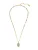 Yokoamii Ketting  cyaan blauw / goud / rosé / parelwit