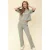 LOOXS 10sixteen regular waist gestreepte sweatpants olijfgroen