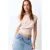 MANGO TEEN off shoulder top lichtroze