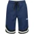 Raizzed relaxed regular waist casual short donkerblauw met textuur