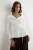 TRENDYOLMİLLA Dames Wit Effen Lang Relaxed fit Overhemden