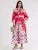 MSN Collection Jurk  rood / wit