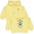 QPI Mini hoodie met backprint geel