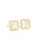 Lenoites Oorbellen ‘Four-leaf Clover Mini 1’  goud / zilver