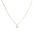 Luxeketting met glanzende zirkonia 18k goud afwerking – Alfabet