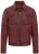 Heren Rood Klassiek Leren Bikerjack – Bettles