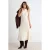 TRENDYOLMİLLA Dames Ecru Effen Midi Lang Skater Jurken