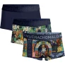 Muchachomalo Heren 3-pack trunks pussboots wizardoz