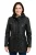 Zwarte leren parka met capuchon voor dames – Cairns