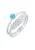 ELLI Sieraden set ‘Feder’  turquoise / zilver