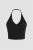 Halter Neck Jersey Crop Top