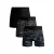 Muchachomalo boxershorts met print – zwart/grijs (set van 3)