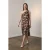 Asymmetrische Satijnen Blouse en Midi Rok Set