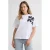 JANSEN Amsterdam gebloemde T-shirt wit