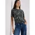Street One Dames Shirt in burnout-look met print in Groen