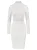 Kraimod Cocktailjurk  zilver / wit