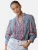 love & roses Blouse  cyaan blauw / lichtroze / zwart / wit