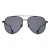 Salvatore Ferragamo SF308S 002 matzwarte donkergrijze zonnebril