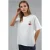 Oversized Geborduurd Gebreid T-shirt