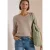 Trui met V-hals in two-tone-look
