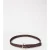 Tommy Hilfiger Th Chic 2.5 Woven Leather Belt Rich Walnut