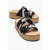 Bobby Beaded Straw Platform Slide Sandaal
