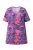 Ulla Popken Shirt  blauw / lila / neonoranje